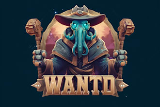 design unique 3d medieval, fantasy, rpg, mmorpg game logo