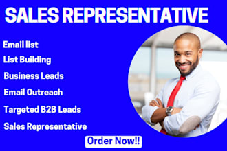 be sales closer verified targeted leads generation sales rep