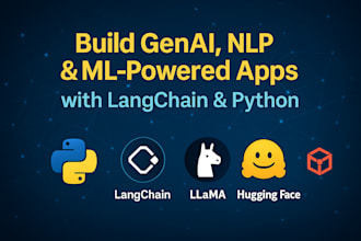 build gen ai, nlp and ml apps with llms and apis