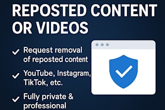 remove copyrighted content from youtube, tiktok, instagram, facebook