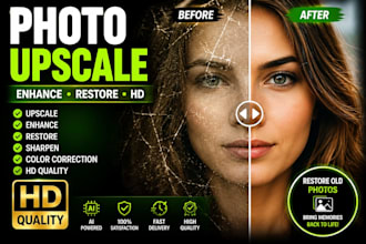 upscale enhance and restore your photos to HD quality