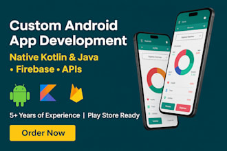 create a professional android app with kotlin or java