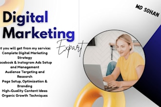 be your professional digital marketing manager