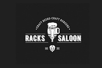 design best quality super bar logo racks saloon