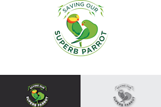 design a cute bird logo parrot, eagle, macaws, lovebird