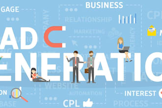 do b2b lead generation, web research, and email list building