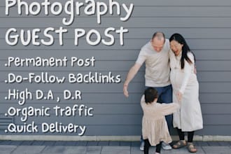 create high quality guest post backlinks on photography blog