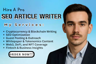 seo article blog post writing crypto stock personal finance real estate writer