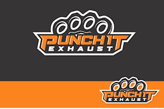 design a modern and creative boxing, punch logo