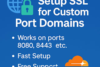 secure your domain with SSL on port 8080 8443 and more
