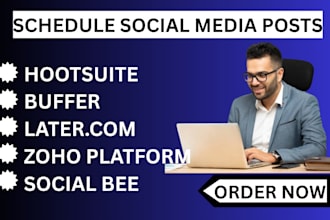 professionally schedule your posts on social media