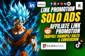 do solo ads campaign affliate marketing link MLM promotion clickbank marketing