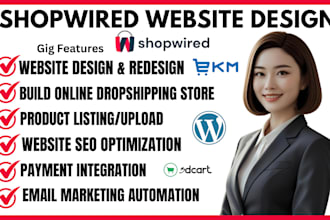 setup shopwired 3dcart ekm surecart shift4shop products website store design SEO