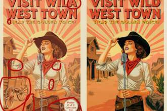 fix and improve your ai generated images, posters, book and album covers, flyers