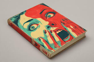 draw the crime, thriller, mystery, and horror book cover