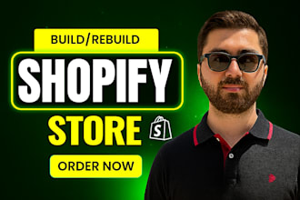 do shopify store design, redesign, shopify dropshipping store