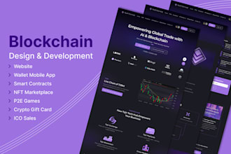 develop smart contracts , nft marketplace, blockchain