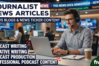 provide journalist news articles for news blogs,news ticker content