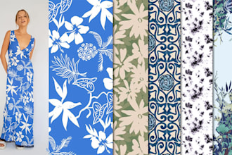 design seamless textile pattern