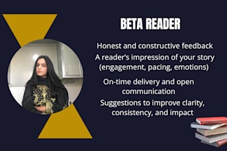 review your book or beta read your manuscript