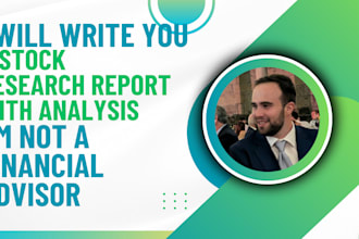 write you a stock research report with analysis