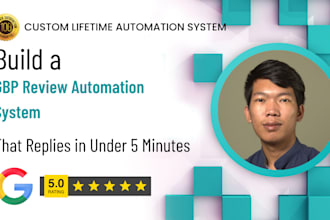 build a google business profile review automation system that replies instantly