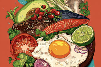 design food pop art of your food pop art