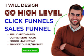 design gohighlevel, clickfunnels sales funnel, ebook marketing sales funnel