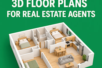 prepare 2d and 3d floor plans for real estate agents