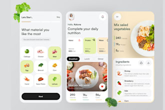 develop diet and nutrition app calorie tracking app healthy eating habit app