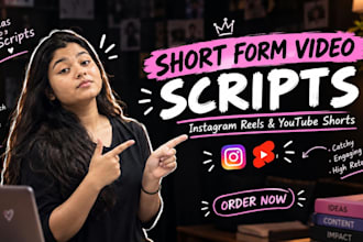research and write engaging short form video scripts