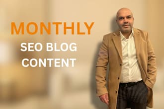 be your monthly blog content writer