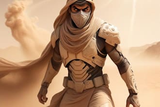 design full comic illustrations with story and layout