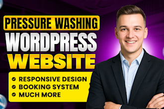 create pressure washing website for your business