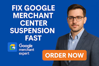 fix google merchant centre suspension and misrepresentation and do gmc setup
