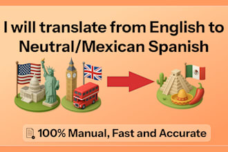manually translate english to neutral or mexican spanish