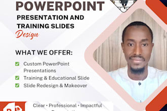 create a professional powerpoint presentation or training slides
