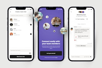 develop group chat app, internal team communication app, private community app