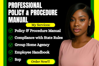 write a detailed home, healthcare employee handbook policy and procedure manual