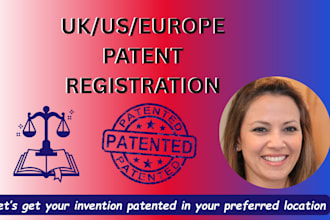write, search and file a provisional non provisional  patent in the USA and UK