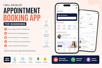 develop appointment booking app for businesses