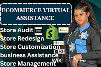 be your shopify wix amazon ecwid ecommerce virtual assistant and store manager