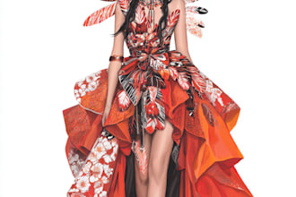 make fashion mood boards and design portfolio