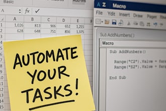automate your excel tasks using custom vba macros