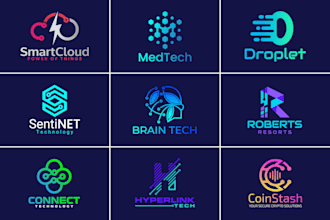 design minimalist technology crypto tech app icon saas security startup logo