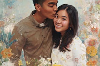 create a beautiful couple portrait