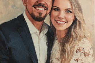 create a beautiful couple portrait