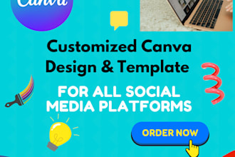 do any ad creative design and canva social media template