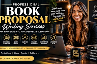 write a book proposal, synopsis, and query letter for literary agents