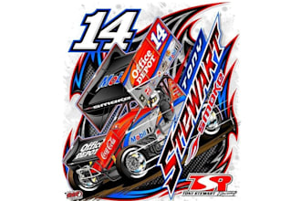 design high quality racing t shirt logo with express delivery